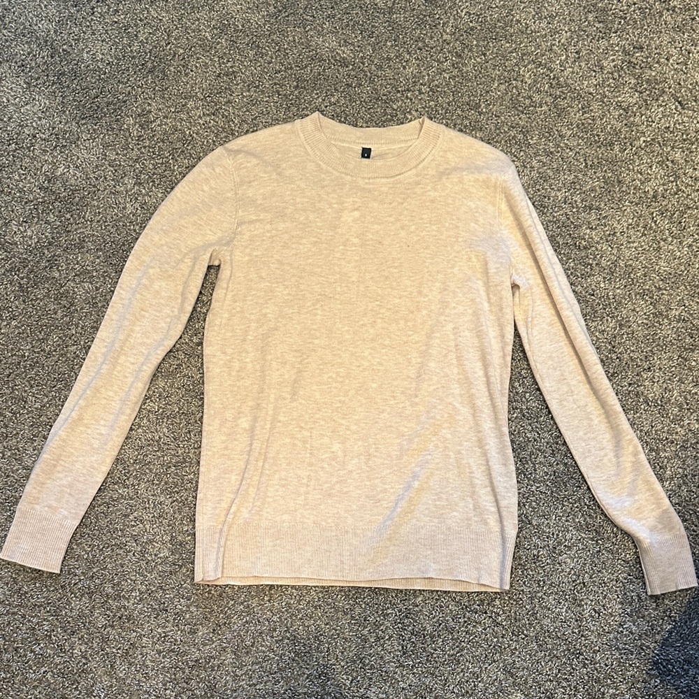 Women’s Elegant Cream Crew Neck Sweater